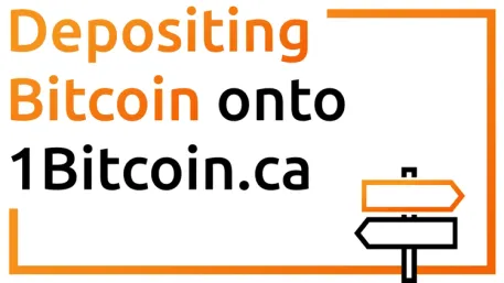 Tutorial cover: Depositing Bitcoin onto 1Bitcoin.ca.