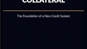 Dark minimalist book cover titled “Bitcoin as Collateral: The Foundation of a New Credit System” by Jacob Asparian, featuring gold accent lines and bold white typography on a black background.