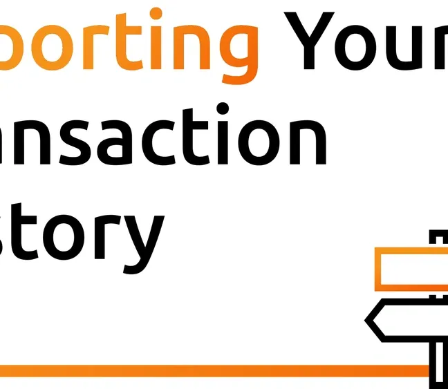 Exporting your transaction history