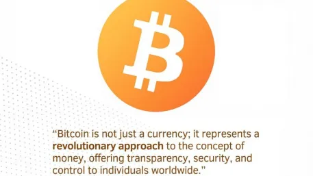 A Bitcoin logo above a quote about monetary transparency, security, and personal control.