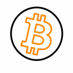 Shopping cart with Bitcoin symbol