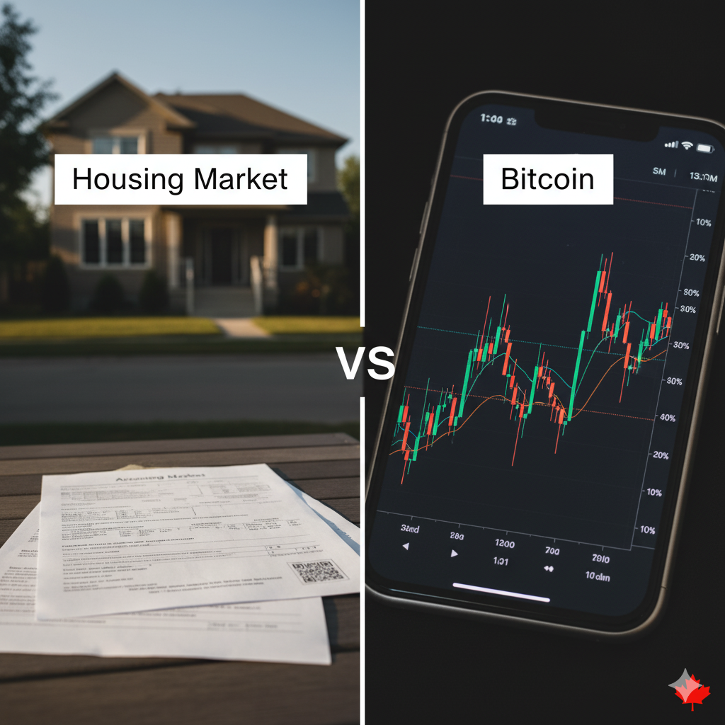 The Canadian Housing Market vs. Bitcoin