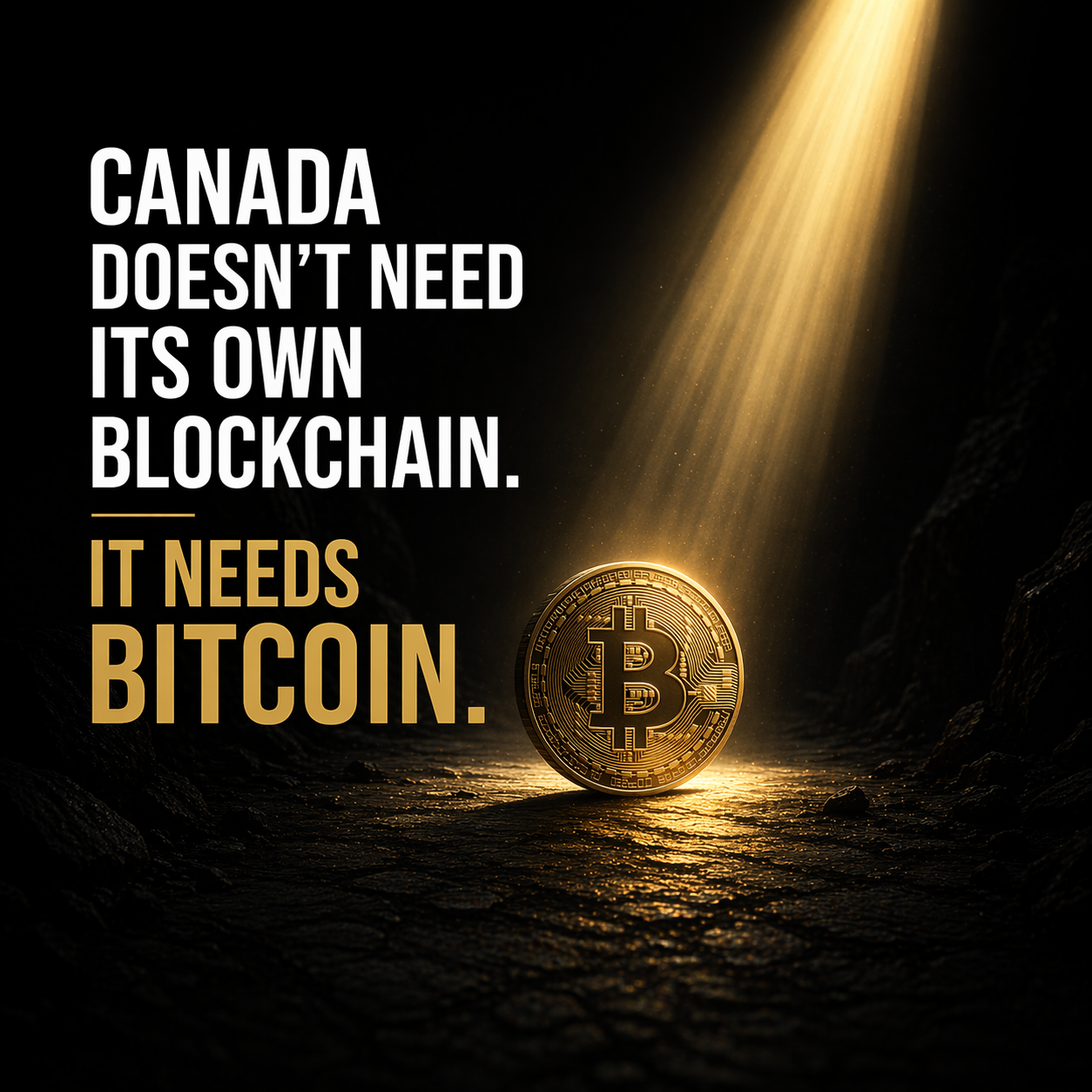 Canada doesn’t need its own blockchain, it needs Bitcoin concept with spotlight on Bitcoin coin