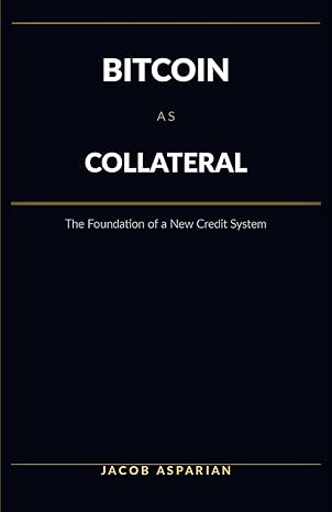 Dark minimalist book cover titled “Bitcoin as Collateral: The Foundation of a New Credit System” by Jacob Asparian, featuring gold accent lines and bold white typography on a black background.